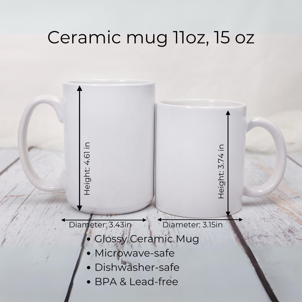 Tired Moms Club Mug — Funny Sleep Deprived Mom Coffee Mug, New Mom Gift, 15oz Ceramic Cup