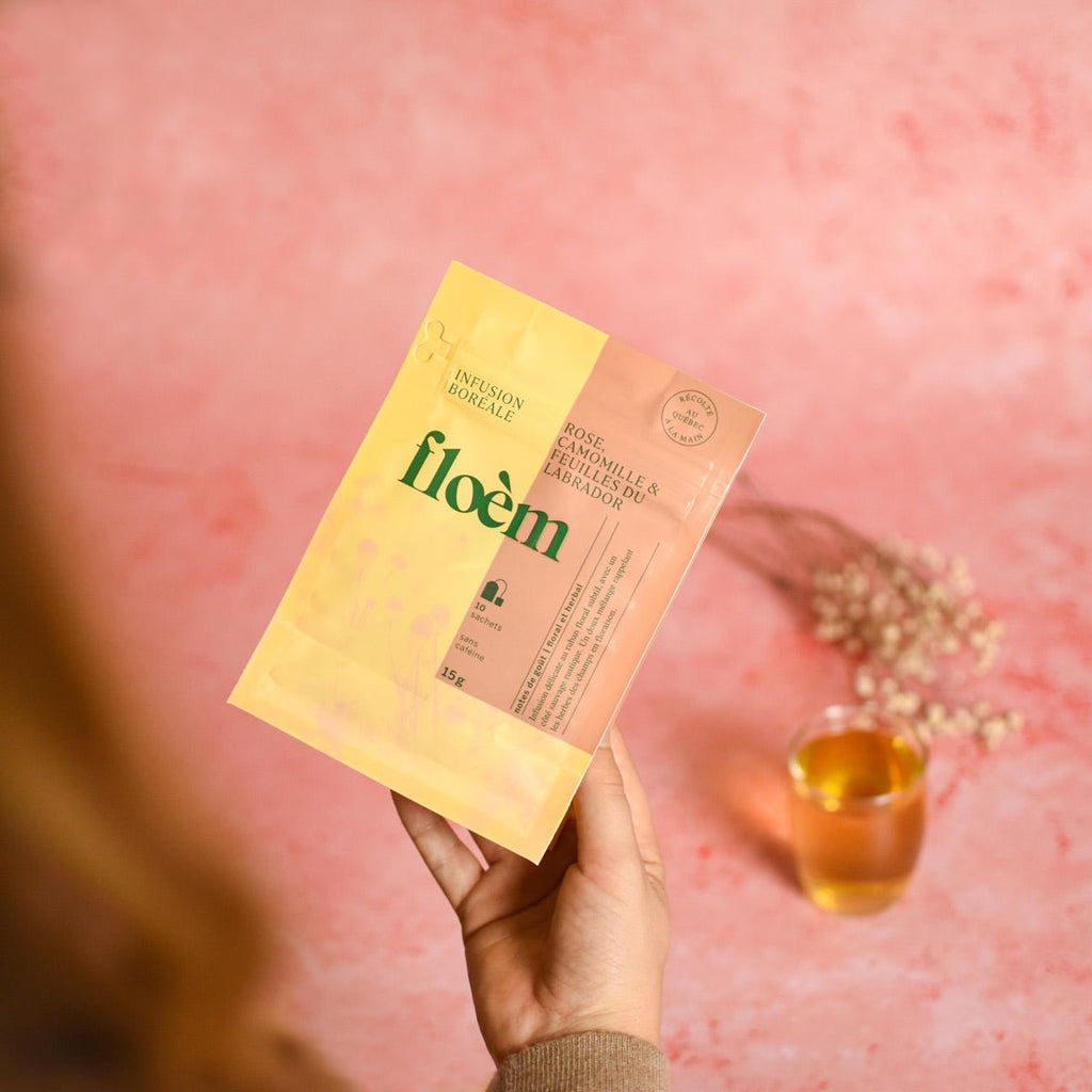 Tisane en sachets Rose, camomille & feuilles du Labrador